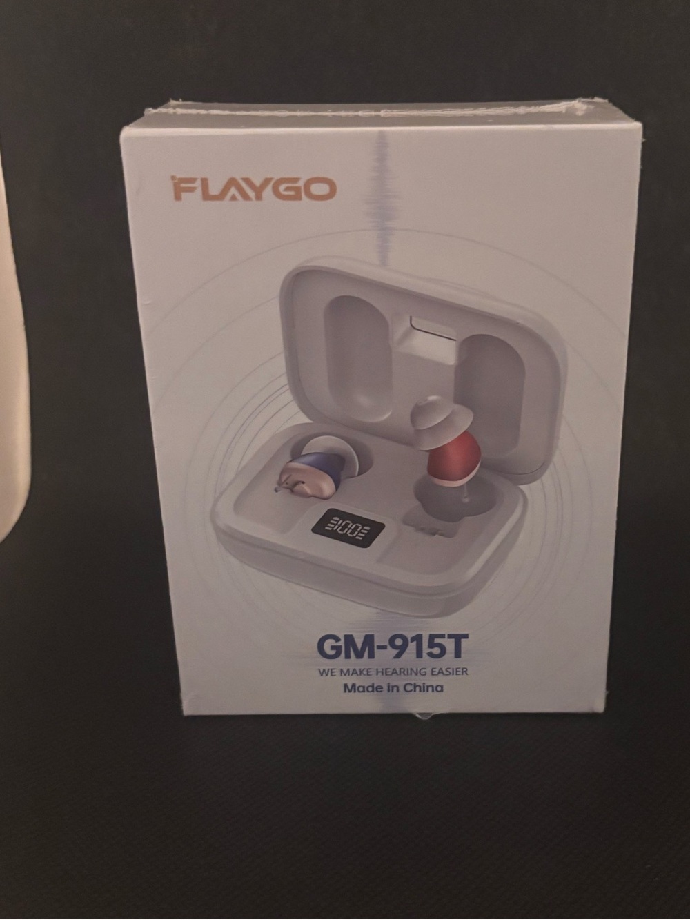 GM-915T True Wireless Earbuds in White with Red Accent